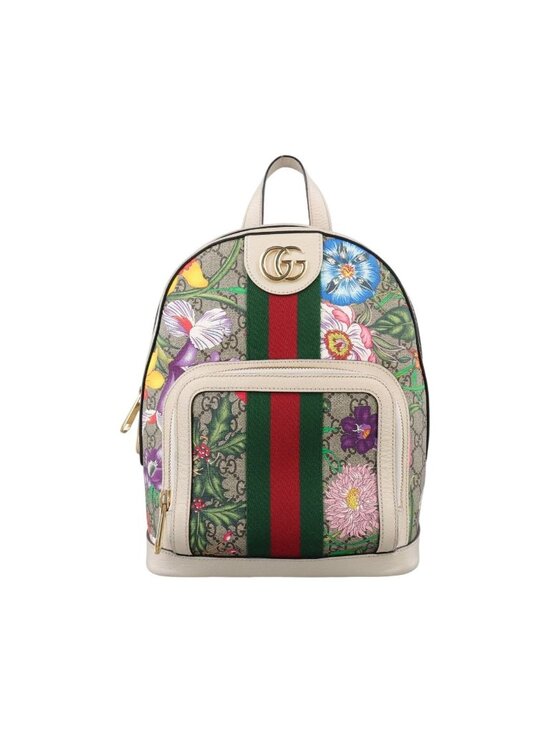 Gucci Ophidia Flora Multicolor Canvas Leather Backpack main image 10